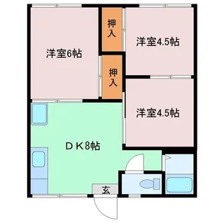 コーポ宮永【2階】の間取り
