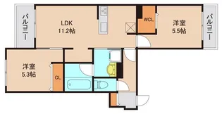 VINGT CINQ【2階】の間取り