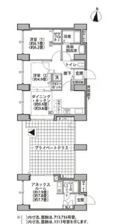 東雲キャナルコートCODAN14号棟【5階】の間取り