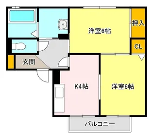 サンパティーク丸山C棟【1階】の間取り