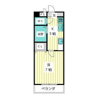 リバティー藤ヶ丘【4階】の間取り