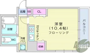 仙台旭ケ丘ハウス【1階】の間取り