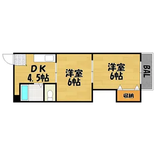 第二翡翠苑(ヒスイエン)【1階】の間取り