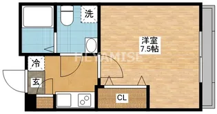 アミティ館内一番館【3階】の間取り