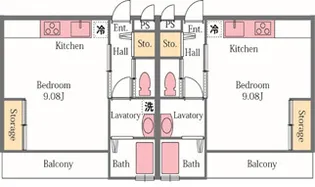 ウィクトーリア【2階】の間取り