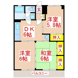 ウェーブビル【3階】の間取り