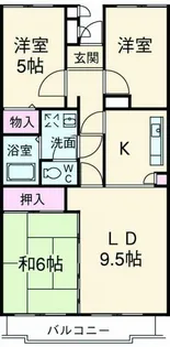 アゼリアコート湘南【2階】の間取り