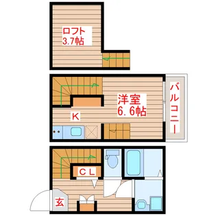 メルツ原町の間取り