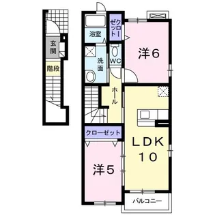 大阪府岸和田市池尻町【アパート】の間取り