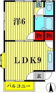 大谷ハイツ【2階】の間取り