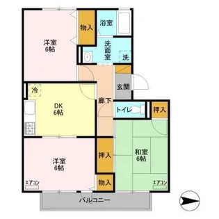 フレマリール鎌ヶ谷 C【2階】の間取り