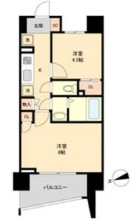 HF仙台長町レジデンス【4階】の間取り