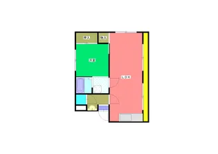 ペントハウス【3階】の間取り