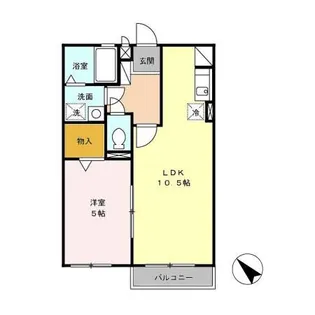 東京都立川市砂川町8【アパート】の間取り