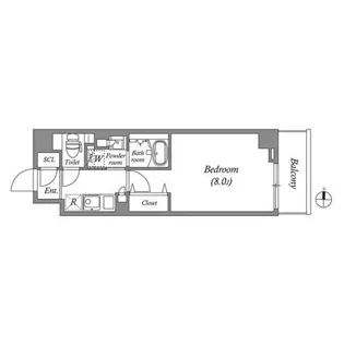 ルネサンスコート押上【2階】の間取り