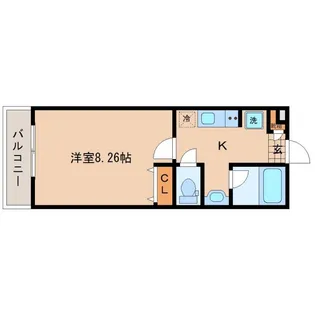 アスコット多賀城高崎【2階】の間取り