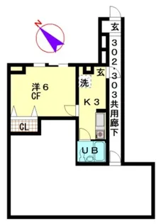 アクアビル【3階】の間取り