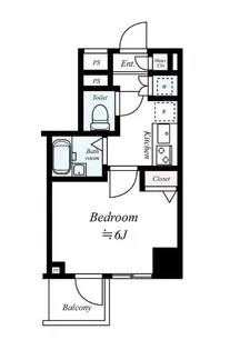 スカイコート菊川【5階】の間取り
