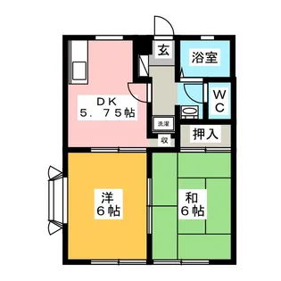 アムエンタスE【1階】の間取り