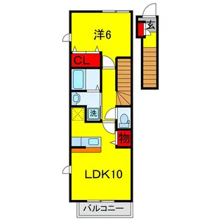 トライム(TRYM)【2階】の間取り