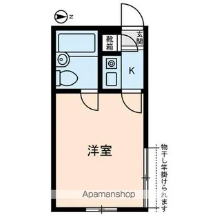 東京都目黒区中町2【アパート】の間取り