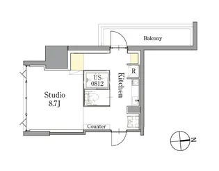 CLASSEUM(クラシアム)仙台新寺通【2階】の間取り
