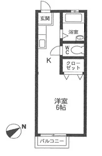 ハイツ・ライラック【2階】の間取り