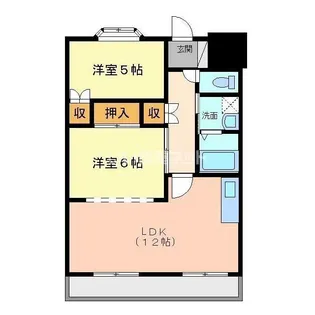 メゾンド・木太【2階】の間取り