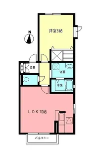 シャトレトミー【1階】の間取り