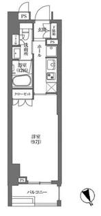 HAMACHO APARTMENTS【9階】の間取り