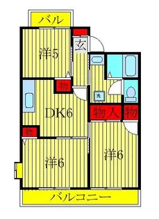 グランドサン五番館【2階】の間取り