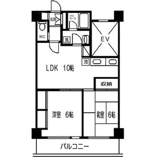 ジェントレム清和【4階】の間取り