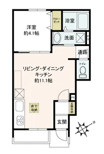 千葉県習志野市鷺沼2【アパート】の間取り