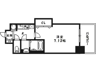 Luxe天神橋【5階】の間取り