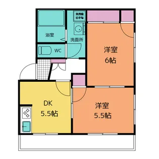 サンパレス【1階】の間取り
