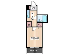 広島県広島市南区宇品神田5【マンション】の間取り