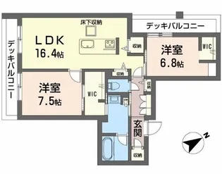 シャーメゾン草津プレミア【1階】の間取り