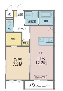 リオグランデパークス【1階】の間取り