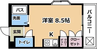 グランドハイツ柴原 A棟【2階】の間取り