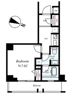 ベルシード志村坂上【5階】の間取り