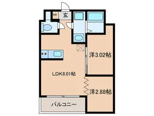 THE GRANDWIN【5階】の間取り