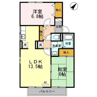 シャルマン I棟【2階】の間取り