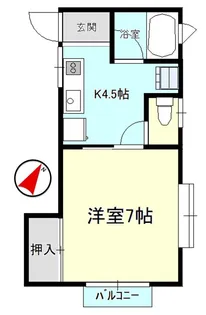 チェリーハイツ【2階】の間取り