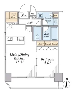 東京都渋谷区渋谷2【マンション】の間取り