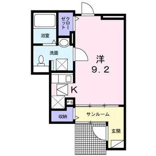 ガーデンハウスM B【1階】の間取り