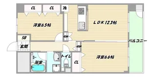 大阪府大阪市淀川区田川2【マンション】の間取り