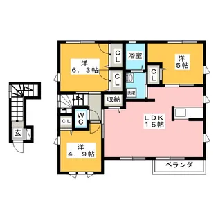 パストラルC【2階】の間取り