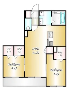 チャープフォレスト【2階】の間取り
