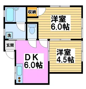 東京都調布市国領町5【アパート】の間取り