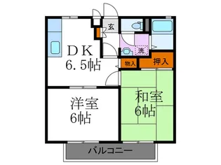 ウィンディアコリーヌAB棟【2階】の間取り